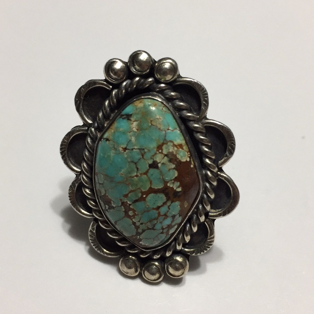 Native American Turquoise Ring - image 3